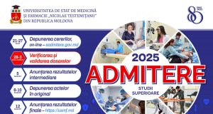 S-a încheiat depunerea dosarelor on-line pentru participarea candidaților autohtoni în concursul de admitere la USMF „Nicolae Testemițanu”