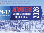 Admiterea la studii superioare de doctorat, a.u. 2026-2027